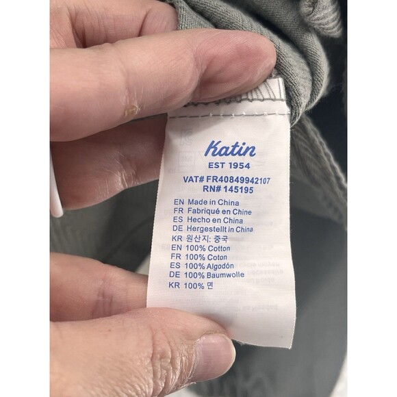 Katin Baja Men's XL Baja Pullover Jacket Cotton Hoodie Canvas Herringbone - Picture 8 of 10